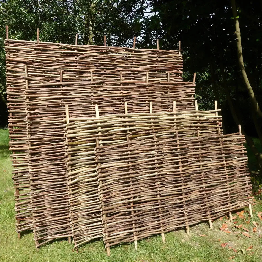 Hazel Hurdle Panels - Hazel fencing by Woven Wood