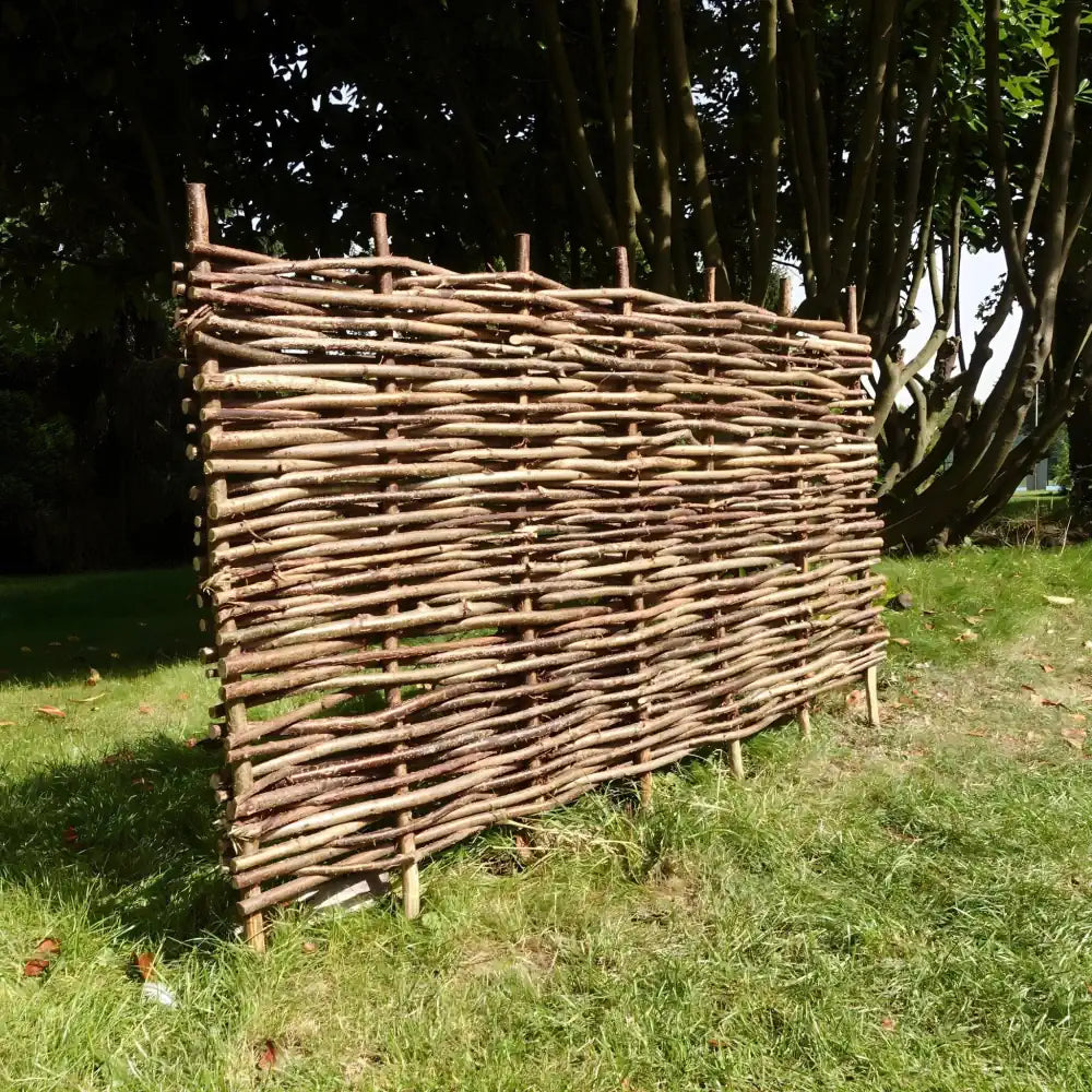 Hazel Panels: Durable and high-quality hazel hurdles, handcrafted into fence panels