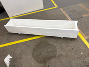 Sample 117cm White Wooden planter
