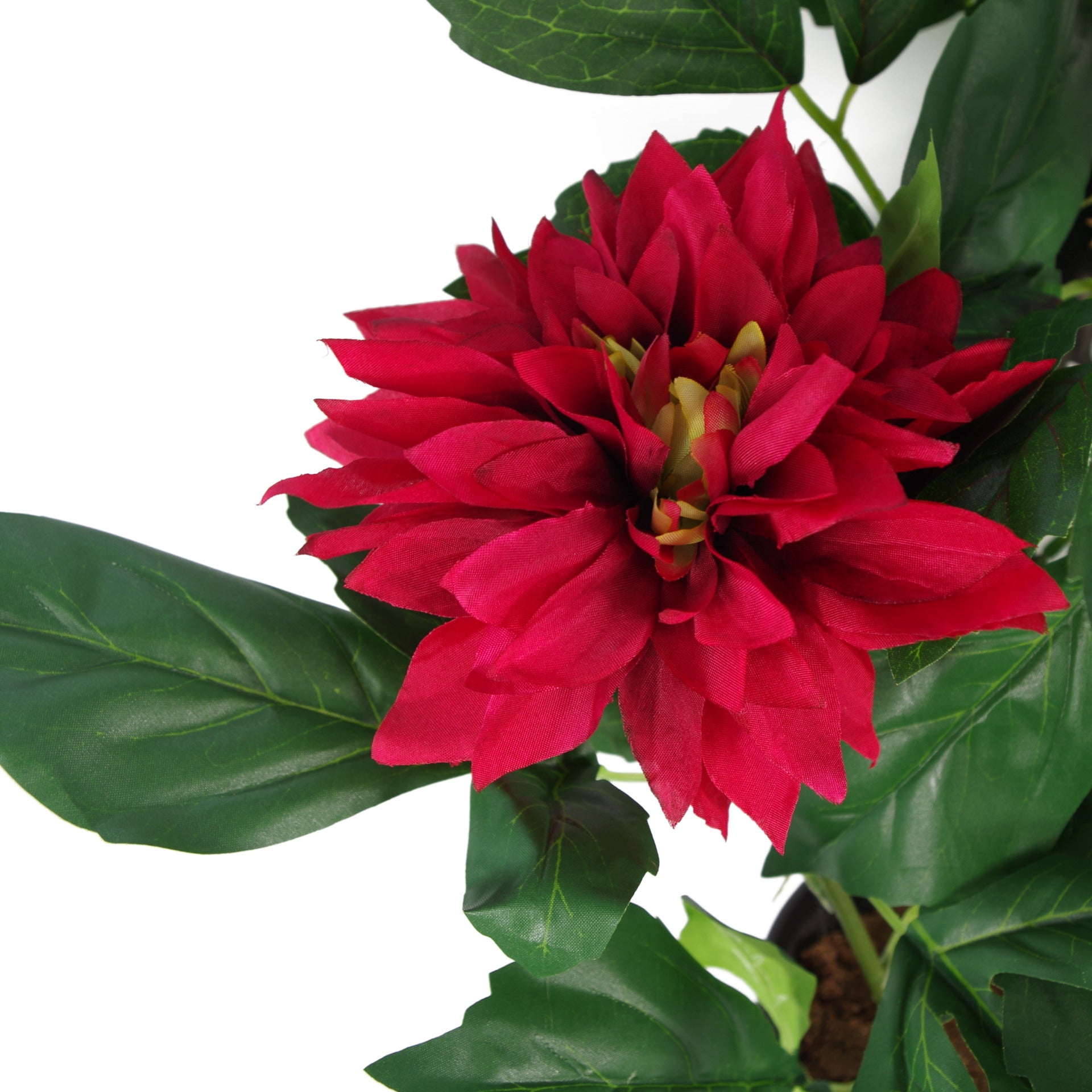 50cm Artificial Dhalia Plant Red