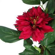 50cm Artificial Dhalia Plant Red