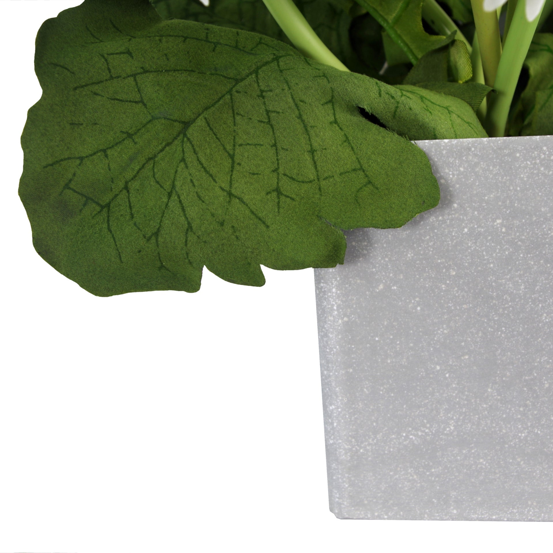 Artificial Potted Daisy Flowering Plant Orange