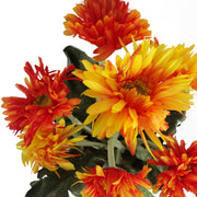 33cm Artificial Potted Daisy Orange