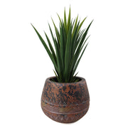 Large Composite Planter Brown / Black