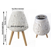 Moon White Planter with Stand