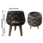 Embossed Composite Large Planter