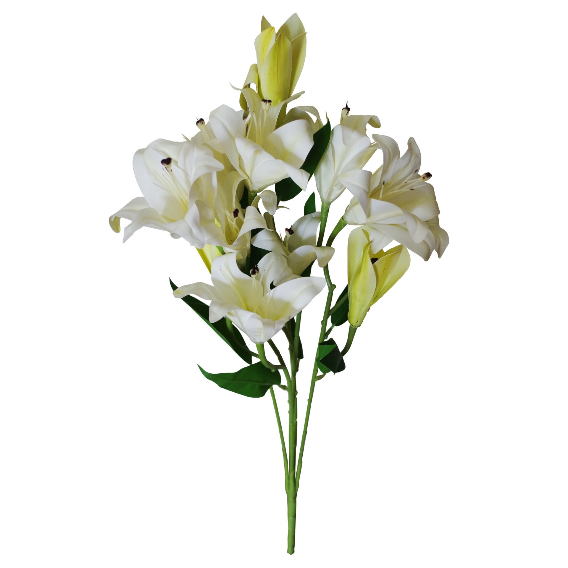 60cm Artificial Lily Stem White