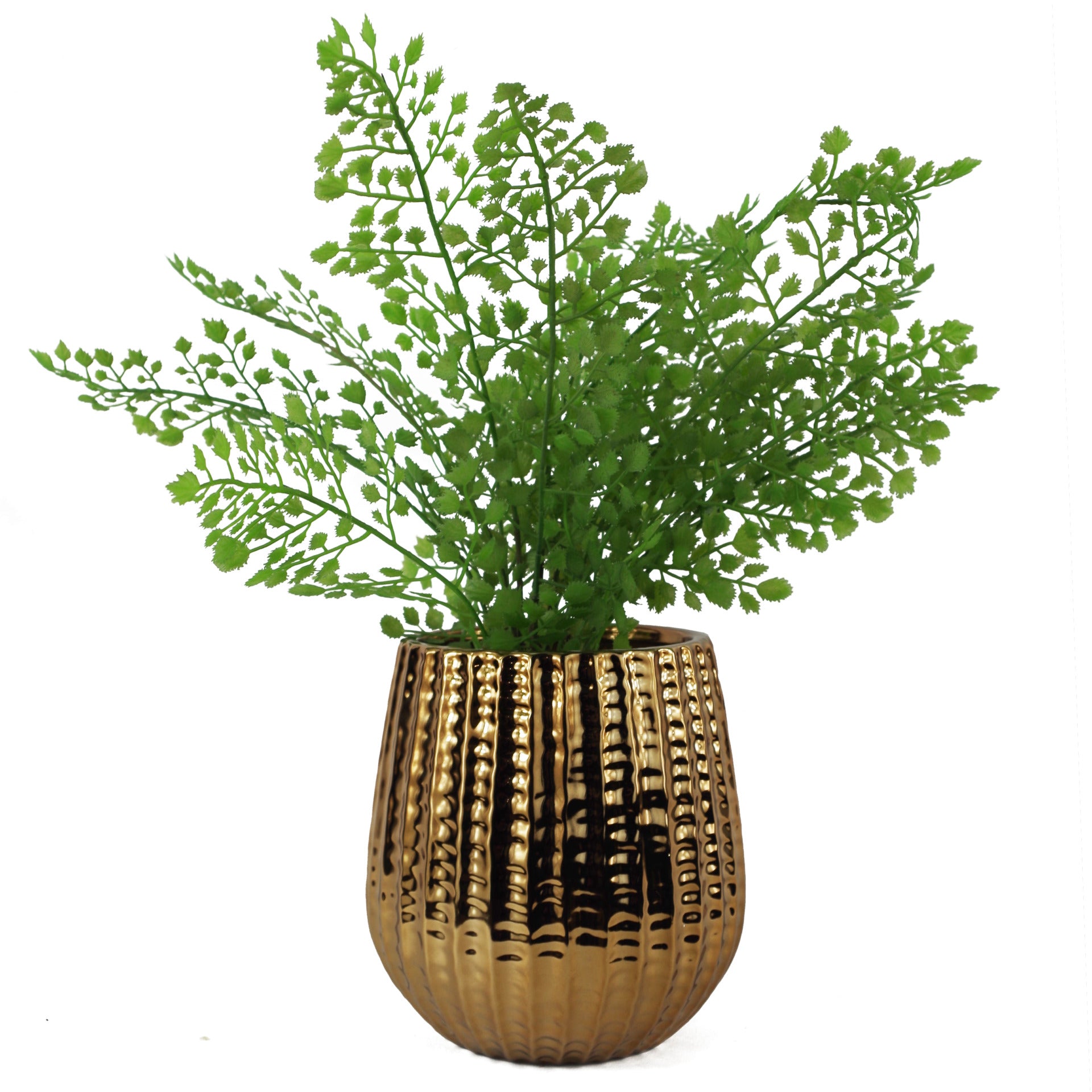 16cm Gold Ceramic Planter