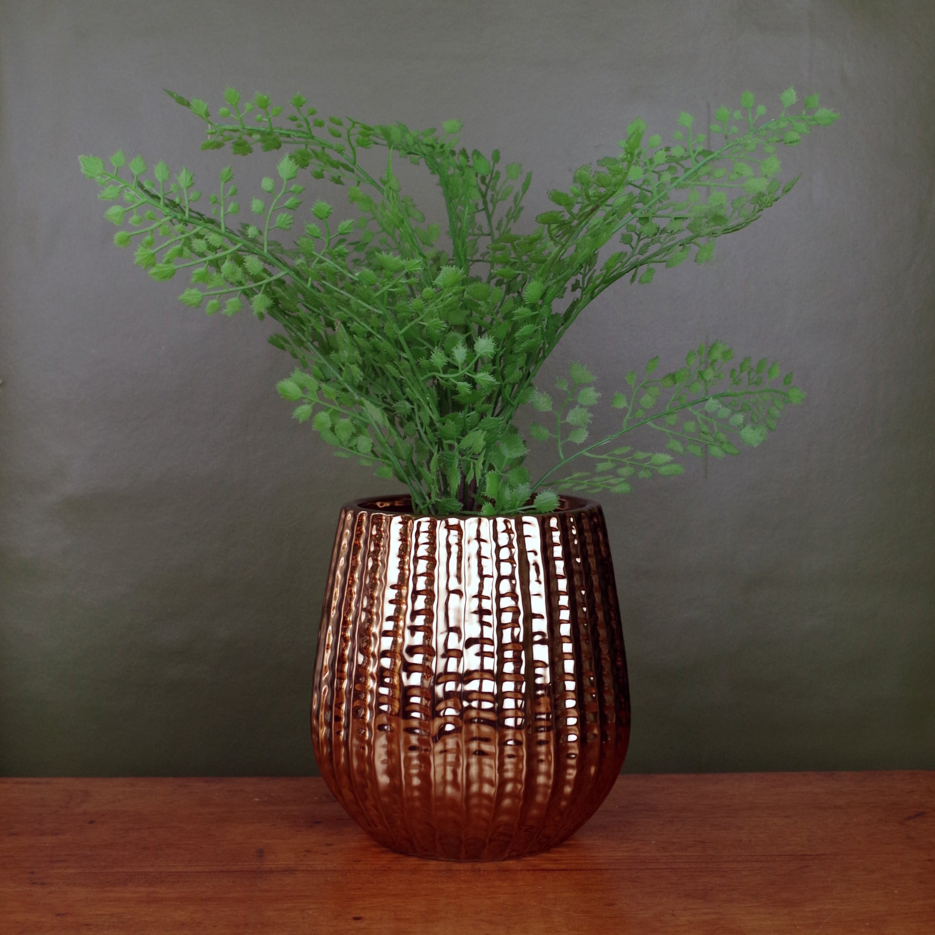 Gold Ceramic Planter Plant Pot