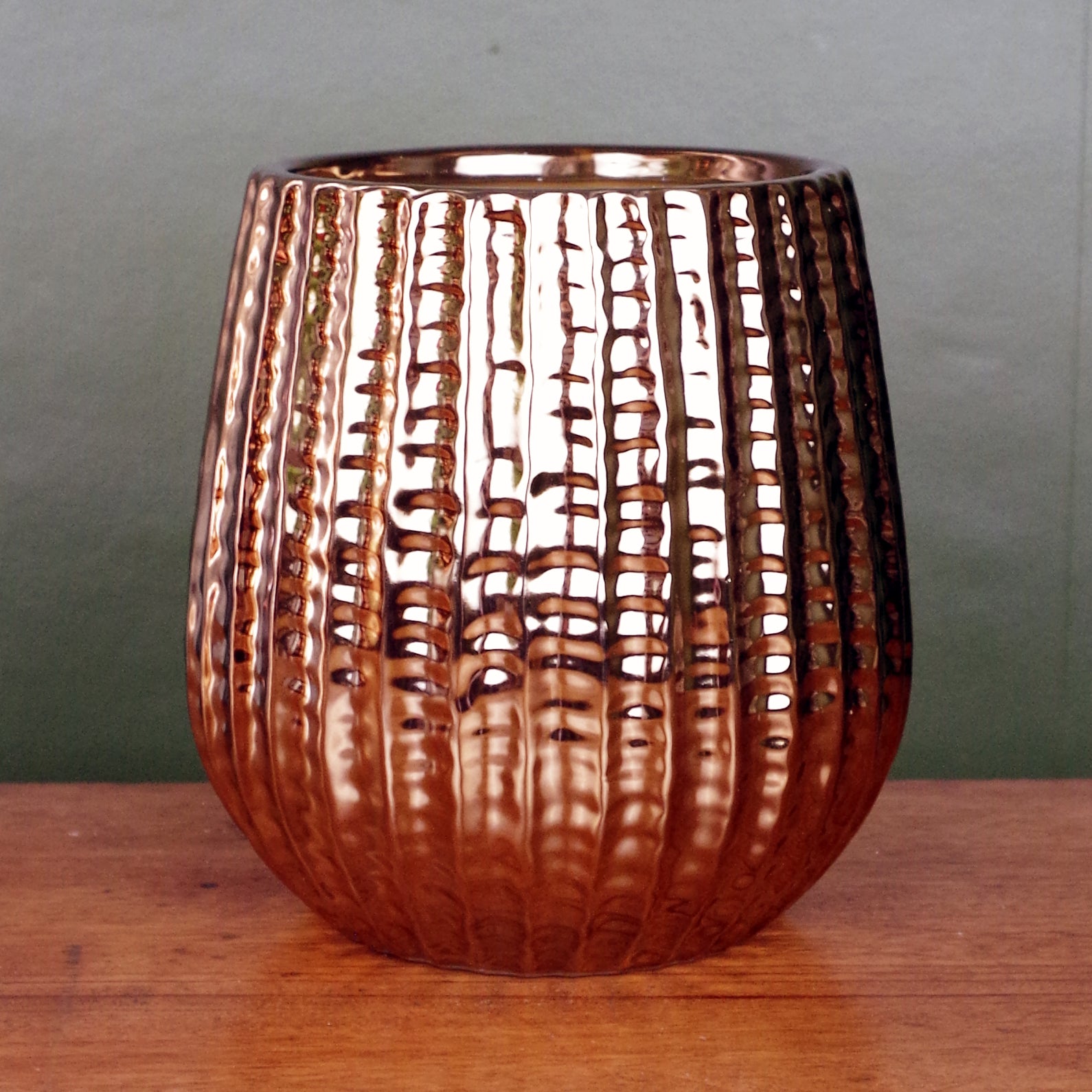 Gold Ceramic Planter Plant Pot