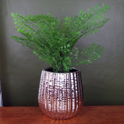 Silver Ceramic Planter  Plant Pot