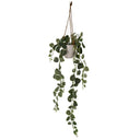 90cm Artificial Potted Hanging Trailing Green Plant - String of Hearts
