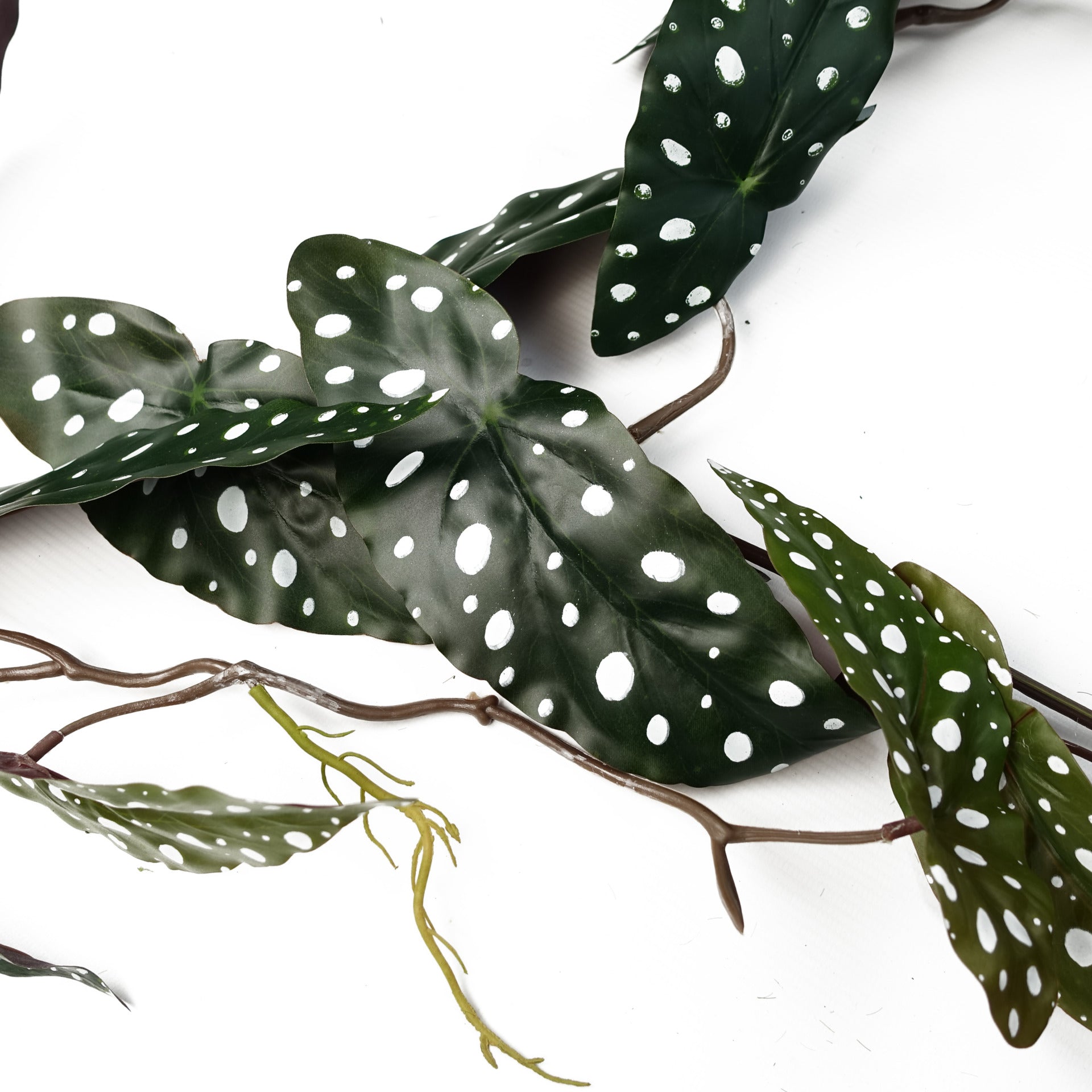 6 x 110cm Artificial Hanging Trailing Begonia Maculata Spotted Plant