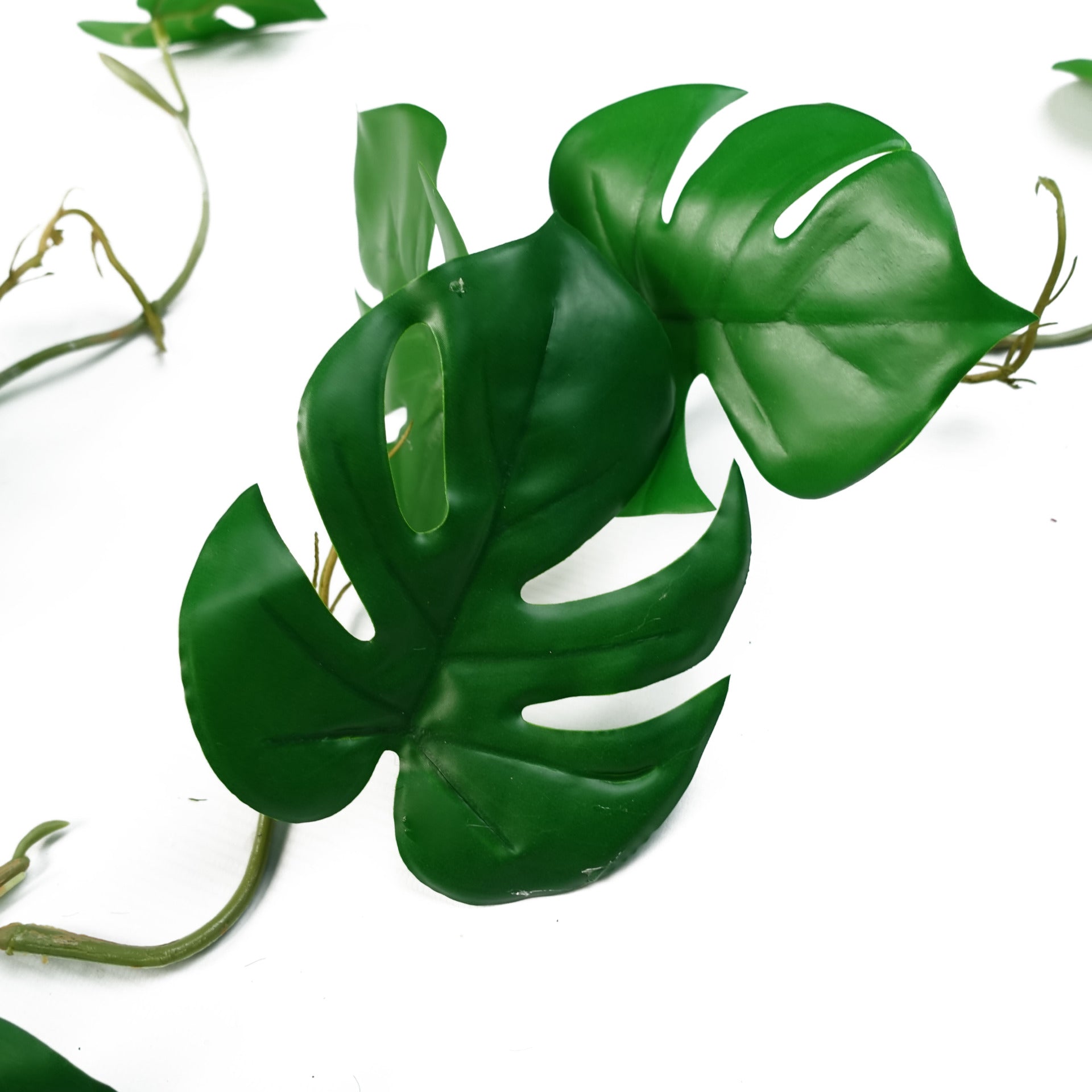 6 x 100cm Artificial Hanging Trailing Monstera Plant