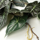 6 x 120cm Artificial Hanging Trailing Plant Alocasia Dragon Scale Dark