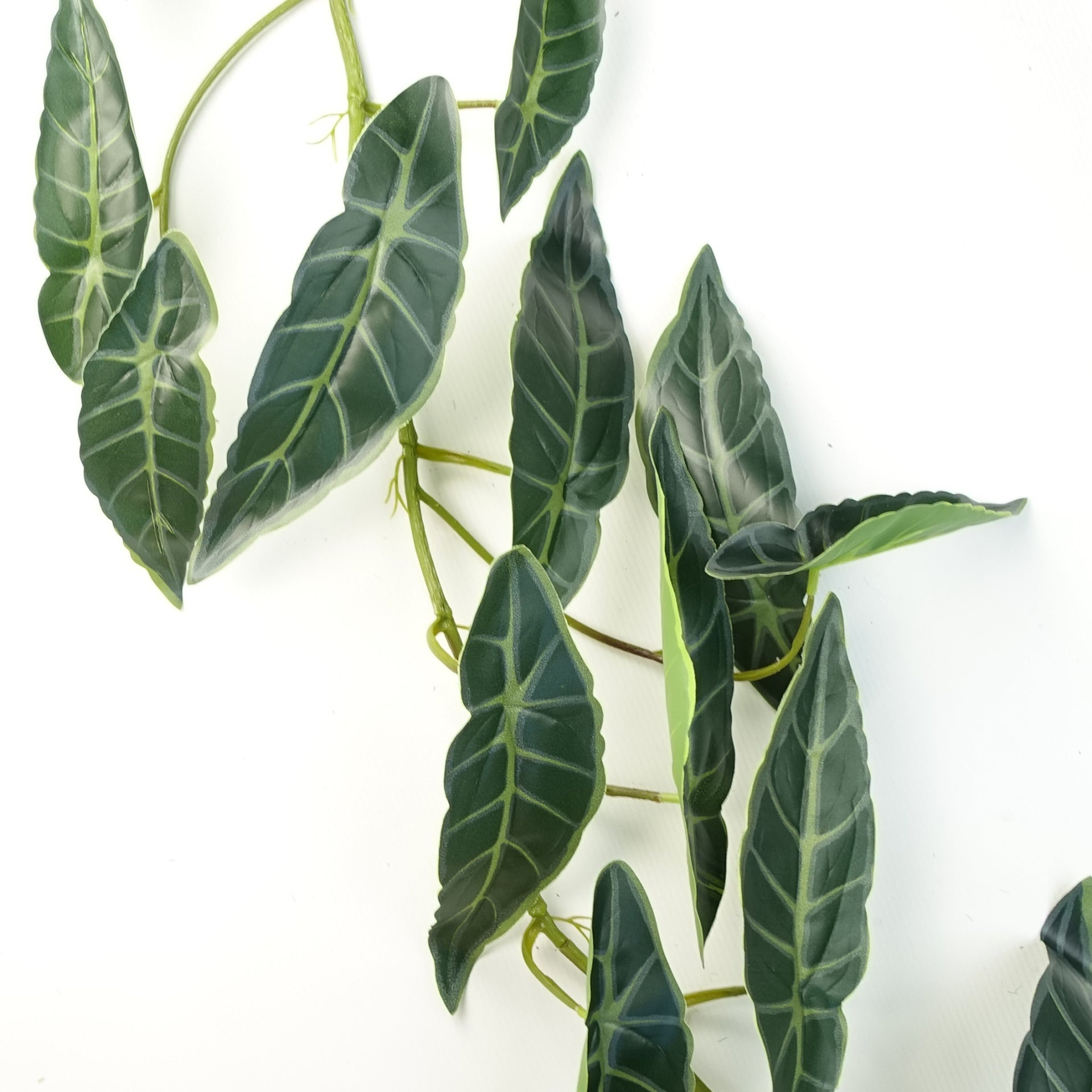 6 x 110cm Artificial Hanging Trailing Dark Green Leaf Plant