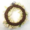 55cm Artificial Hanging White Berry Wreath