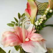 180cm Artificial Hanging Trailing Pink Lily Plant Garland