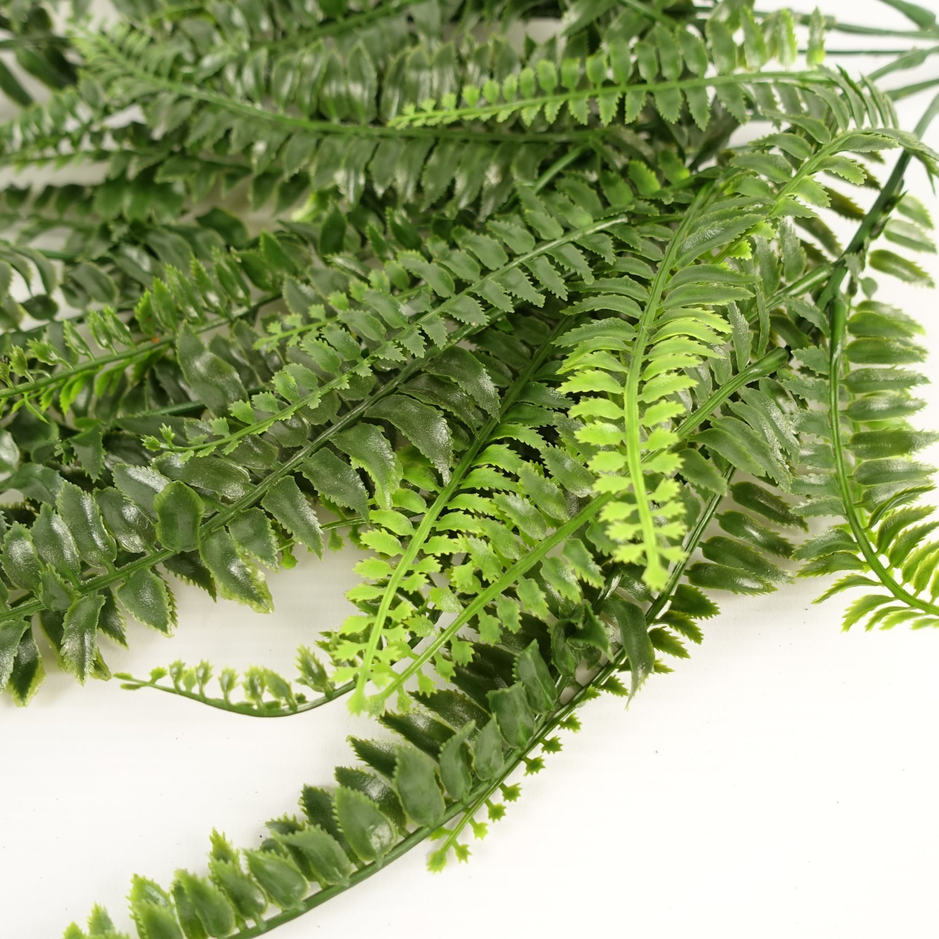 Pack of 12 x 70cm UV Resistant Artificial Boston Fern Bush