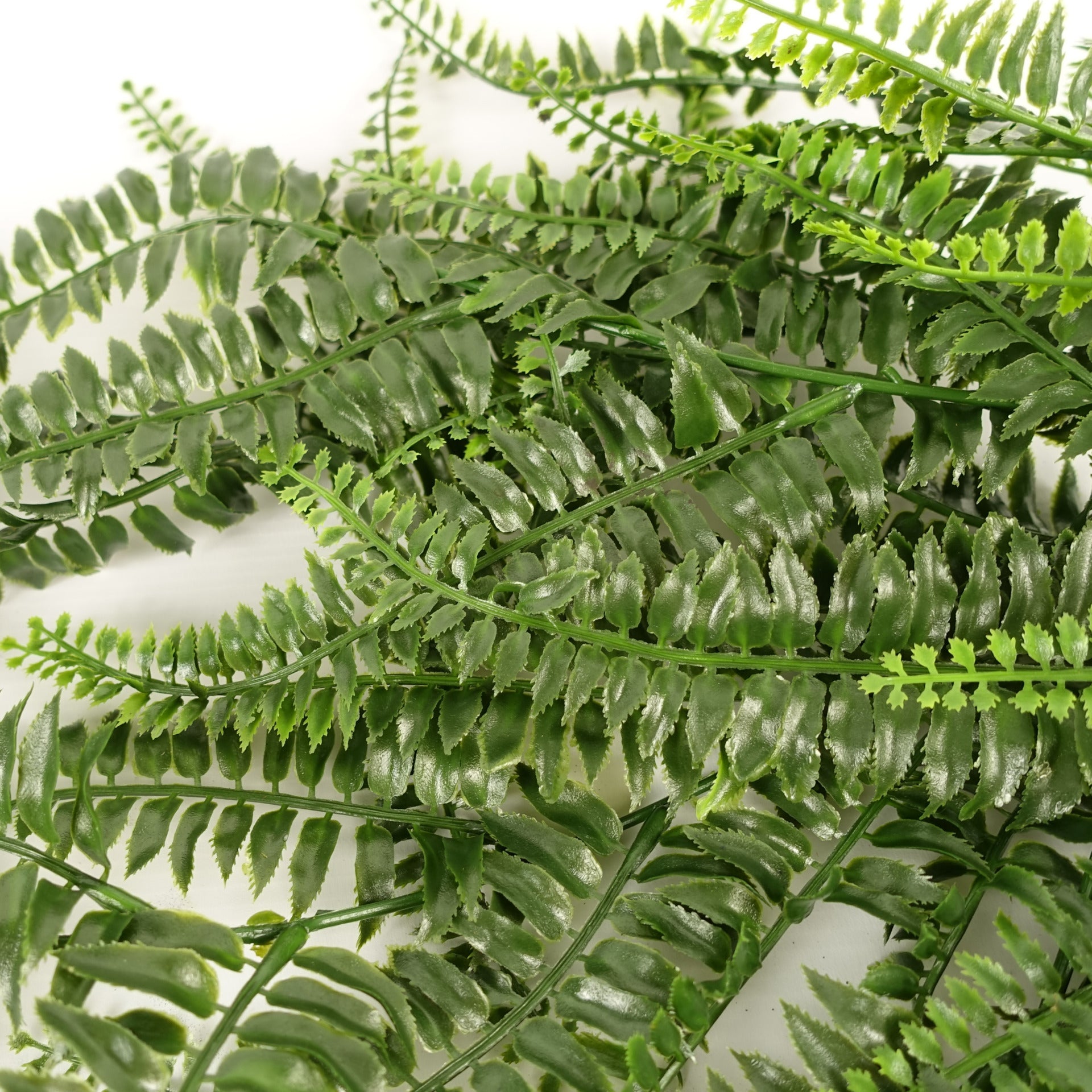 Pack of 12 x 70cm UV Resistant Artificial Boston Fern Bush
