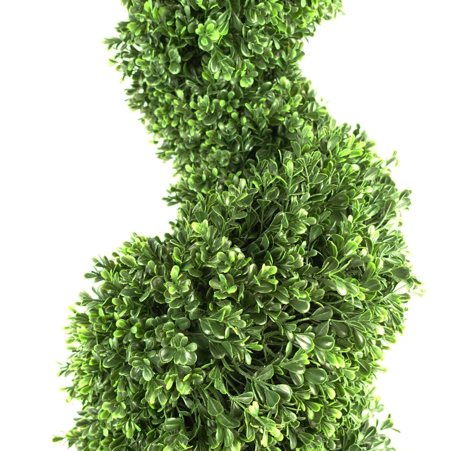 125cm UV Resistant Plastic New Boxwood Spiral Tree - 920 leaves
