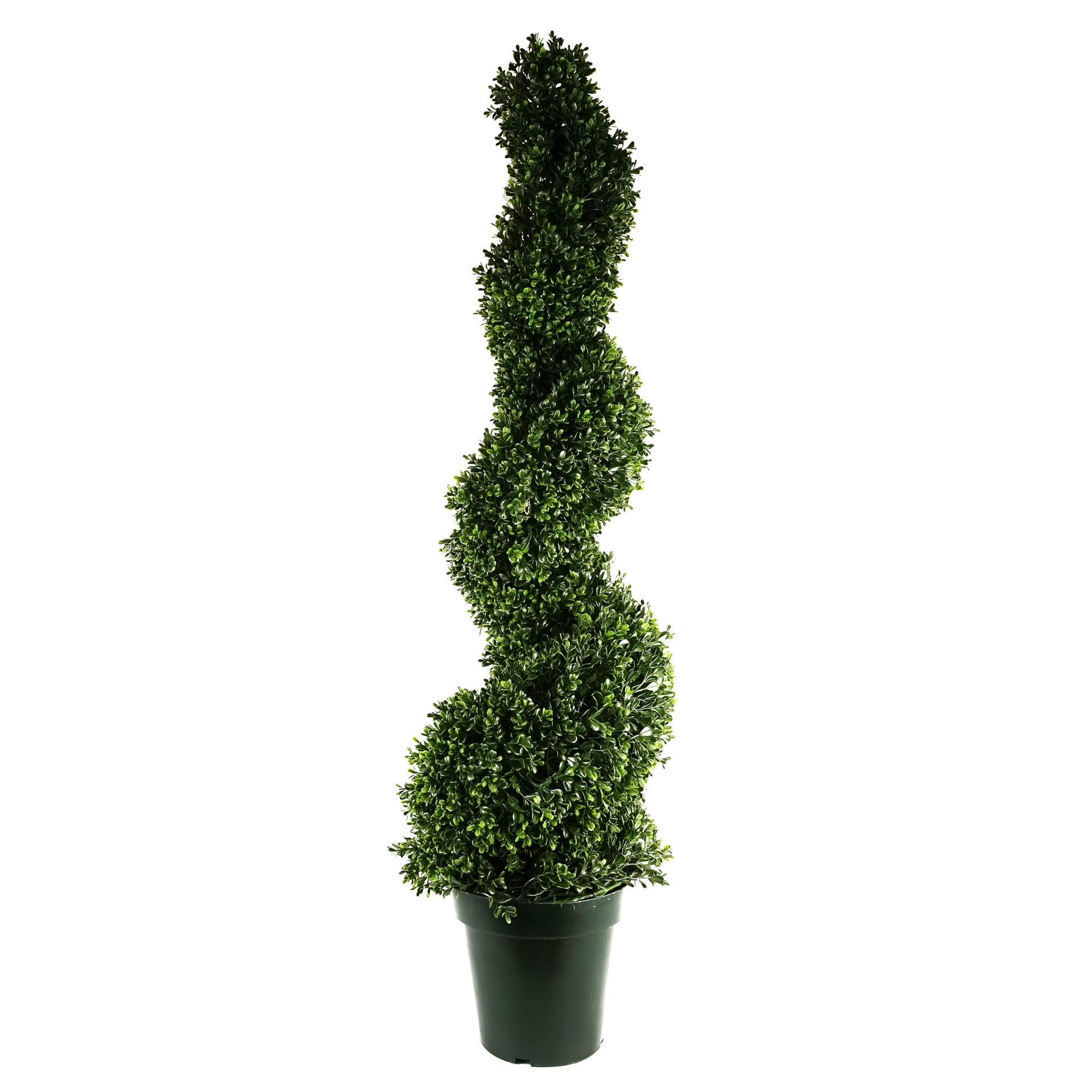 125cm UV Resistant Plastic New Boxwood Spiral Tree - 920 leaves