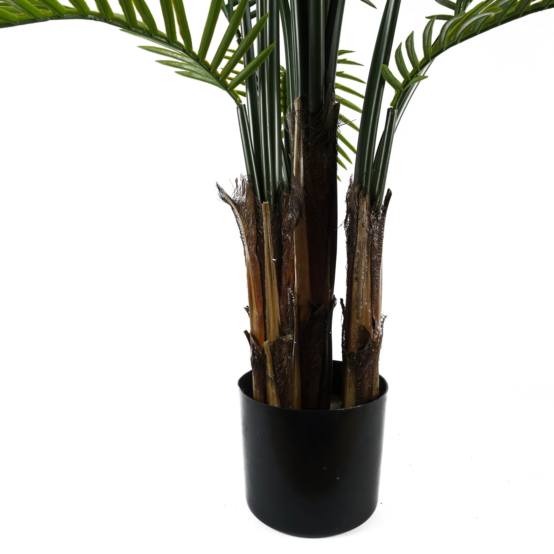 125cm UV Resistant Raphis Palm Tree with Natural Trunk