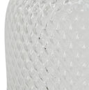 29cm Clear Glass Diamond Vase