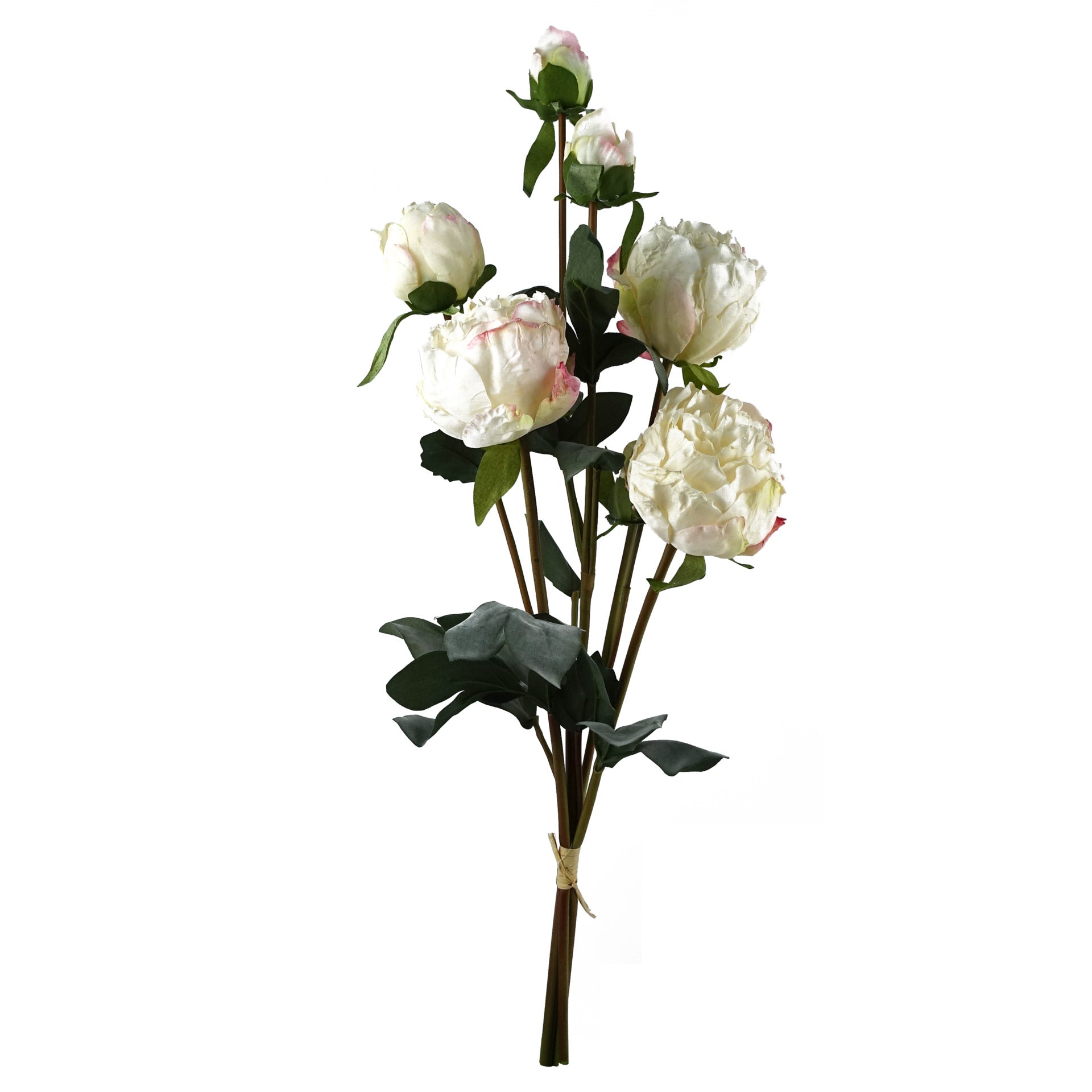 55cm Cream Peony Artificial Flowers Spray