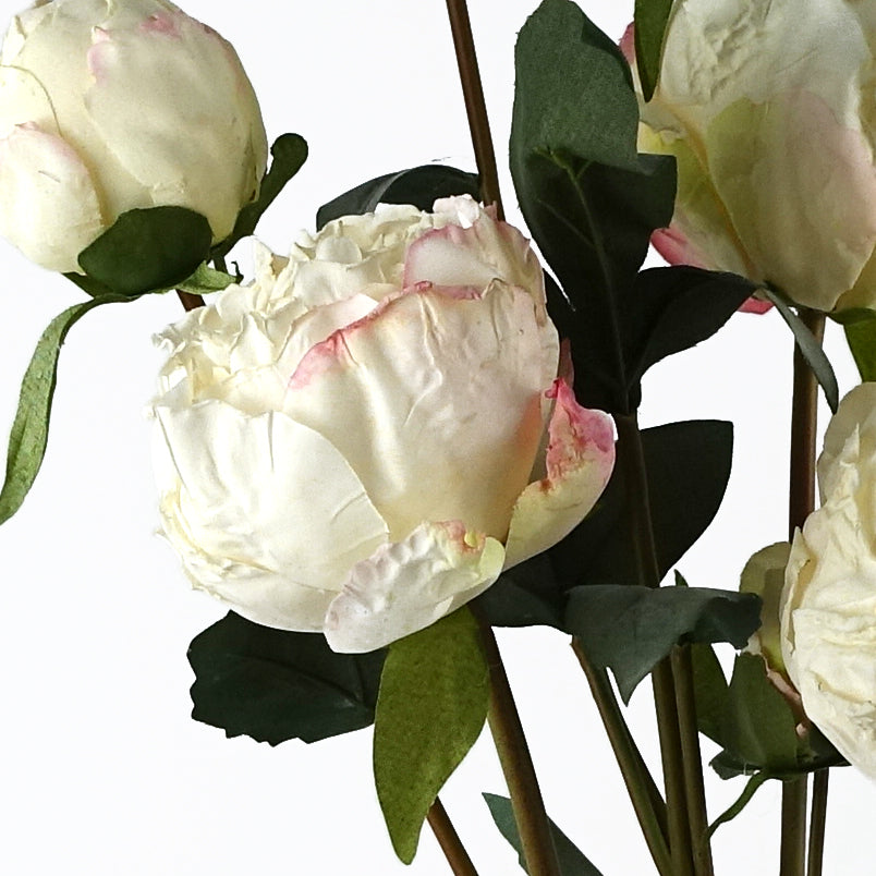 55cm Cream Peony Artificial Flowers Spray