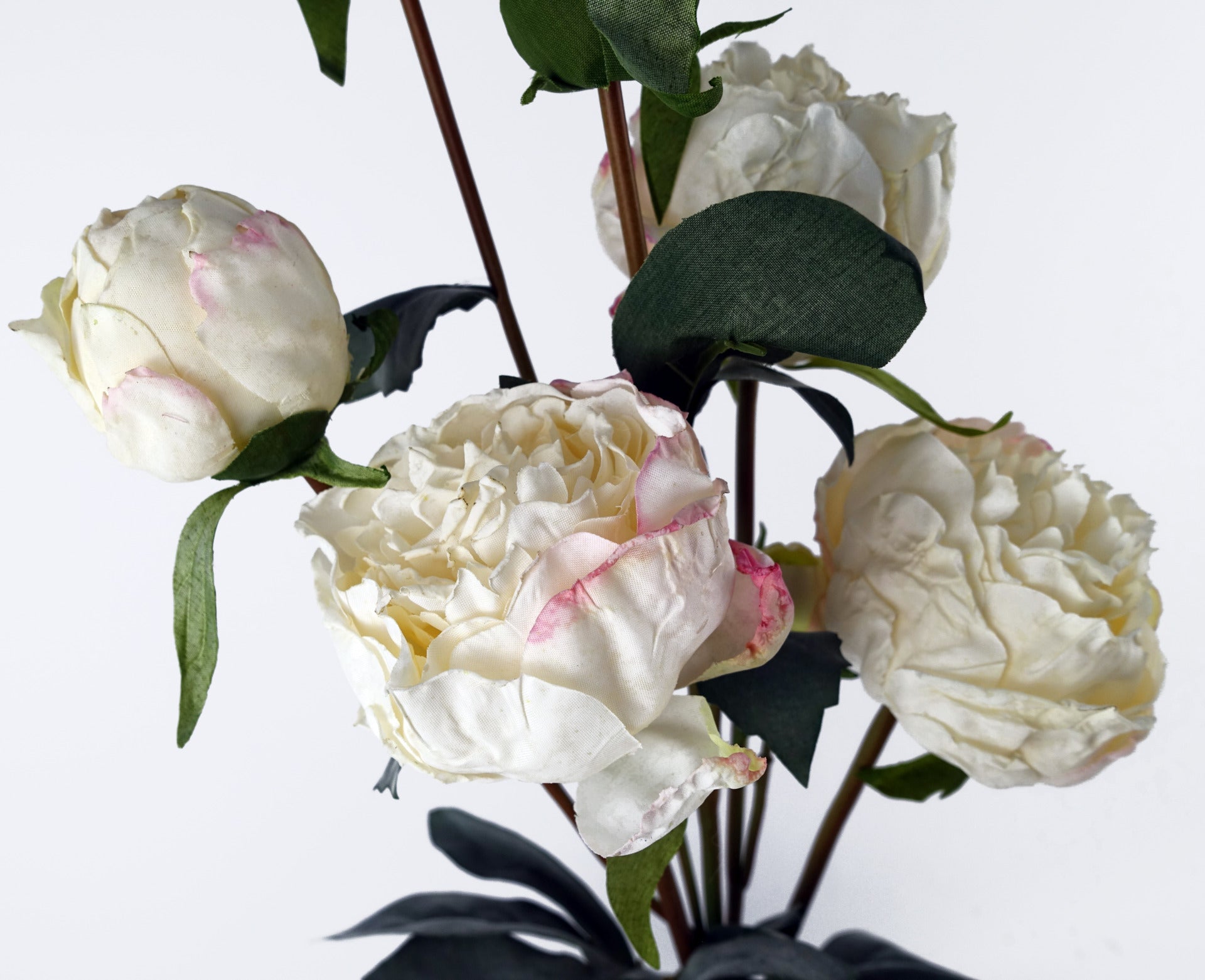 55cm Cream Peony Artificial Flowers Spray