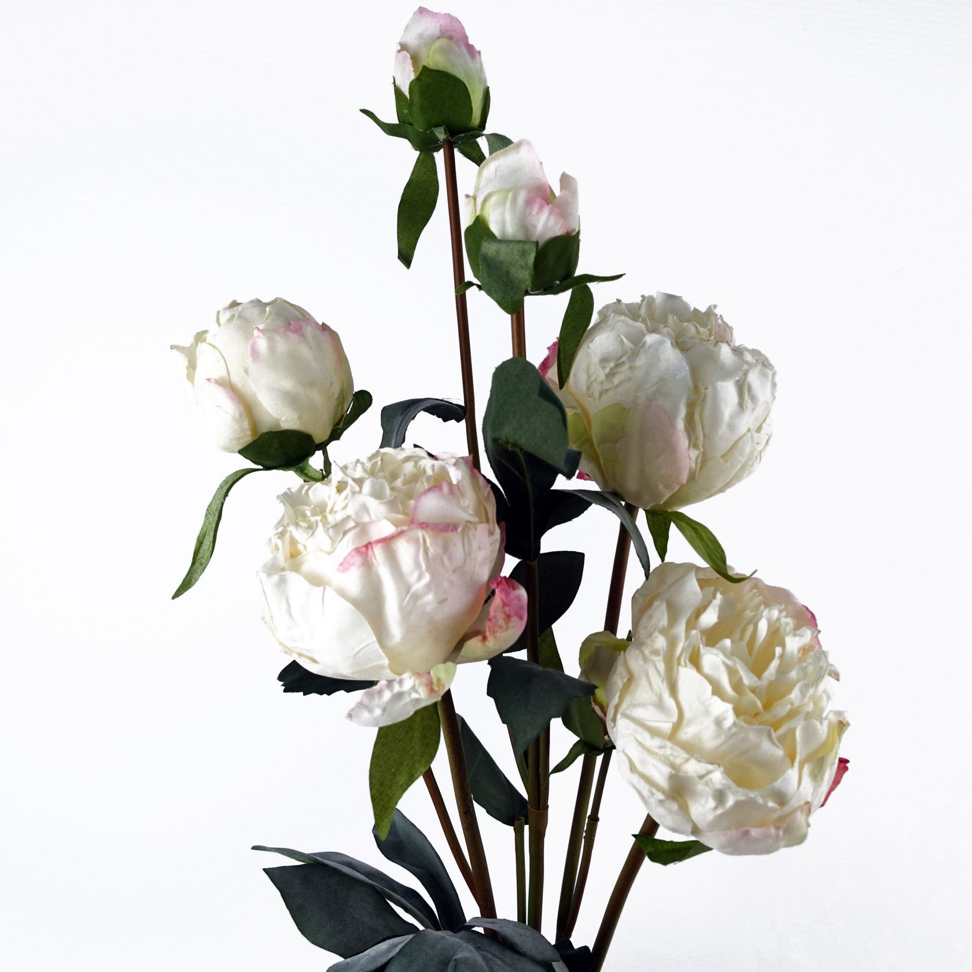 55cm Cream Peony Artificial Flowers Spray