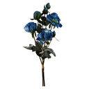6 x 55cm Blue Peony Artificial Flower Stems