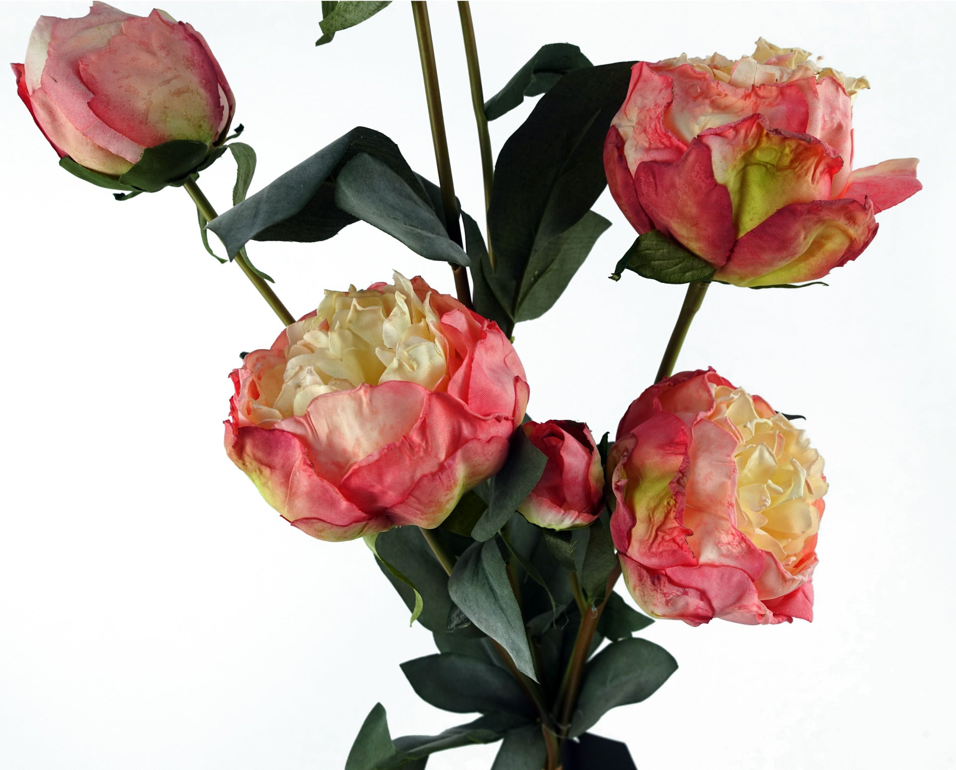 55cm Pink Peony Artificial Flowers Spray