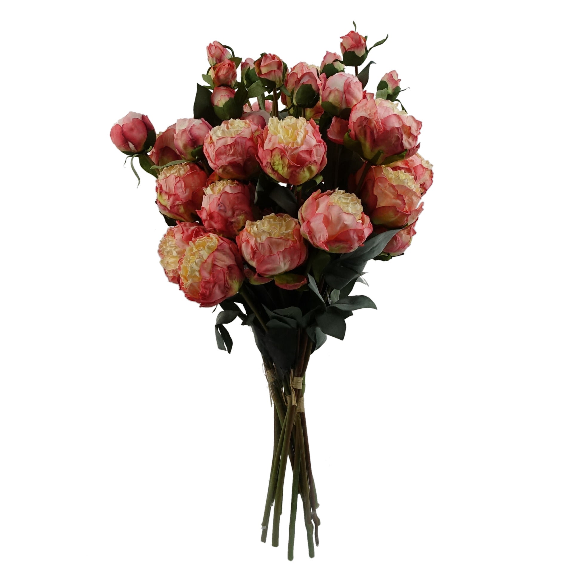 6 x 55cm Pink Peony Artificial Flower Stems