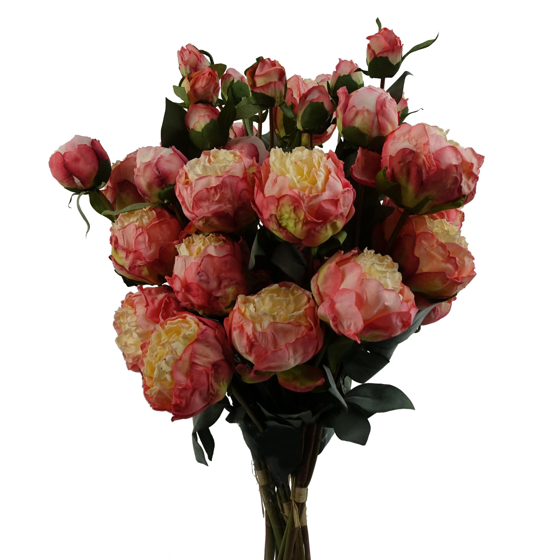 6 x 55cm Pink Peony Artificial Flower Stems