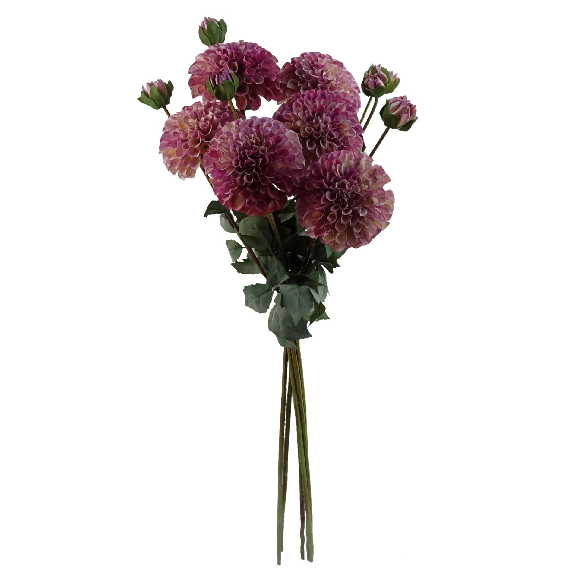 6 x 75cm Dhalia PomPom Artificial Flowers Pink