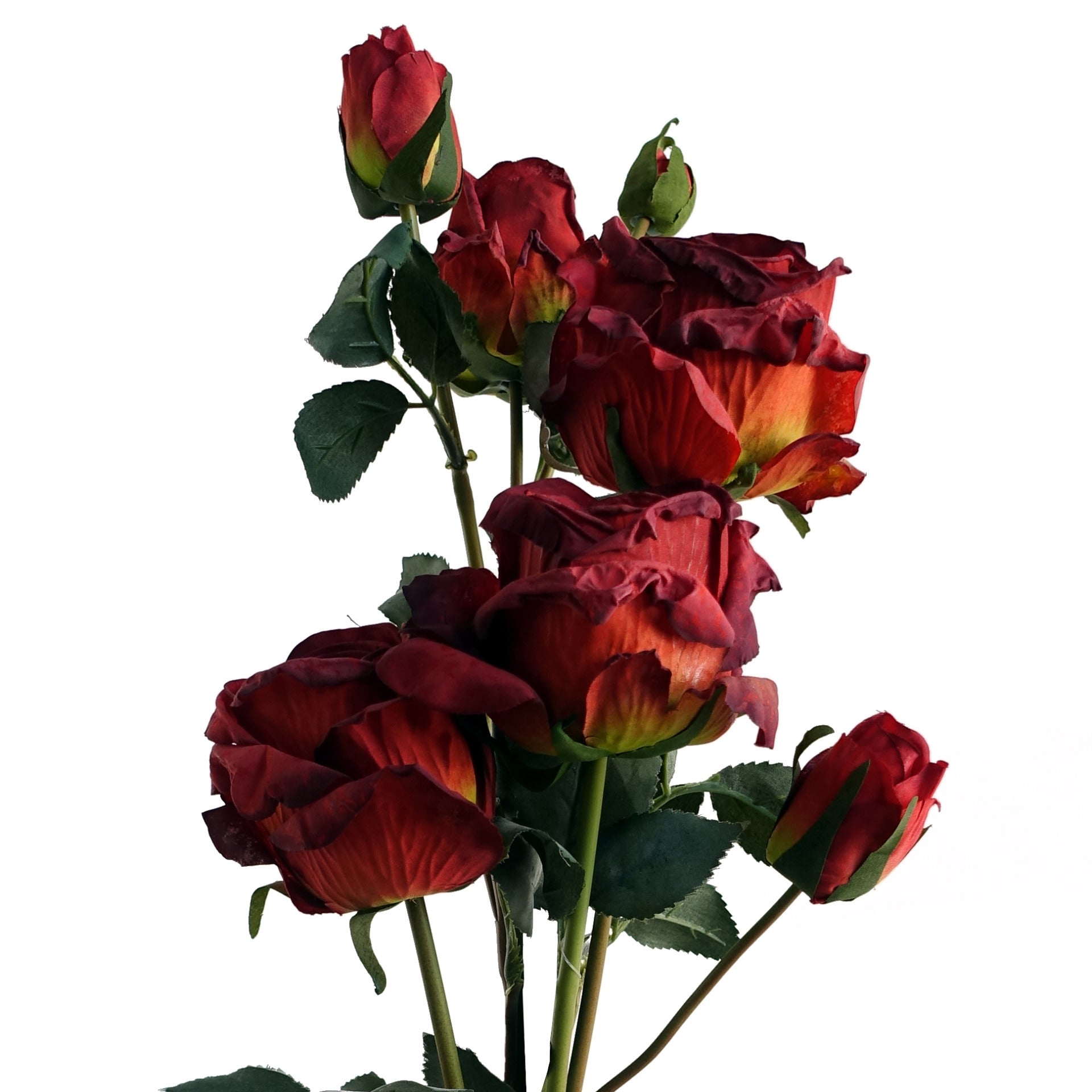 60cm Red Rose Artificial Flowers Spray