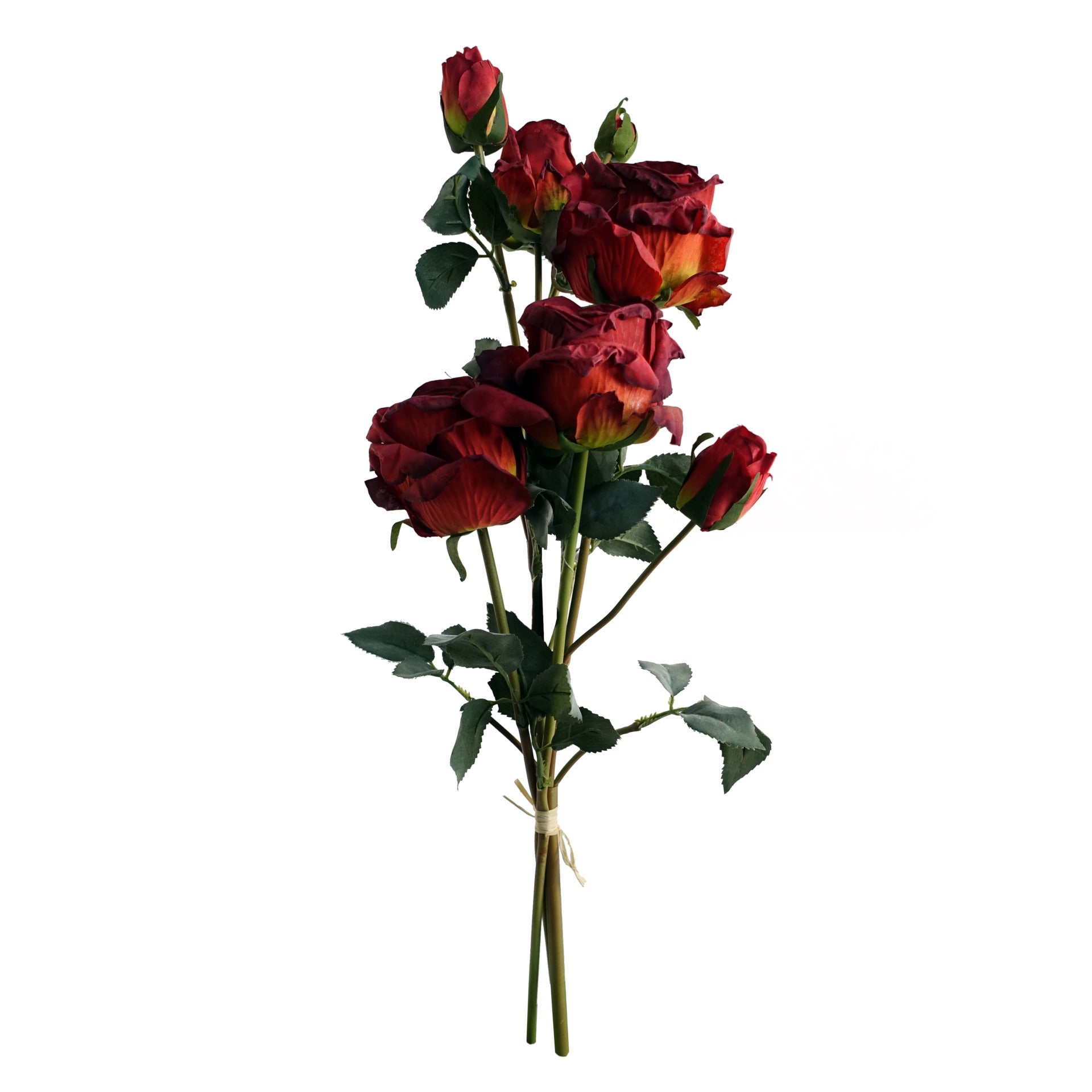 60cm Red Rose Artificial Flowers Spray