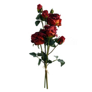 60cm Red Rose Artificial Flowers Spray