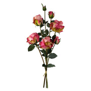 60cm Pink Rose Artificial Flowers Spray