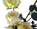 60cm Cream Rose Artificial Flowers Spray