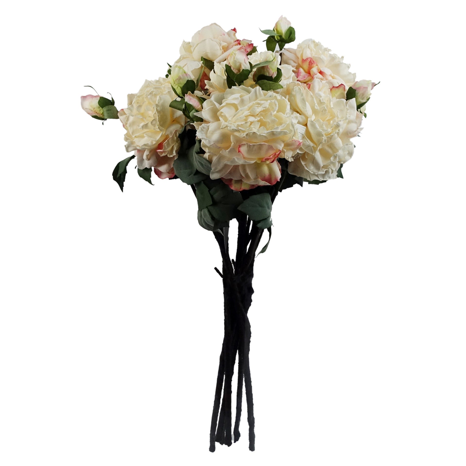 6 x 60cm Peony Artificial Flower Cream
