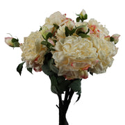 6 x 60cm Peony Artificial Flower Cream