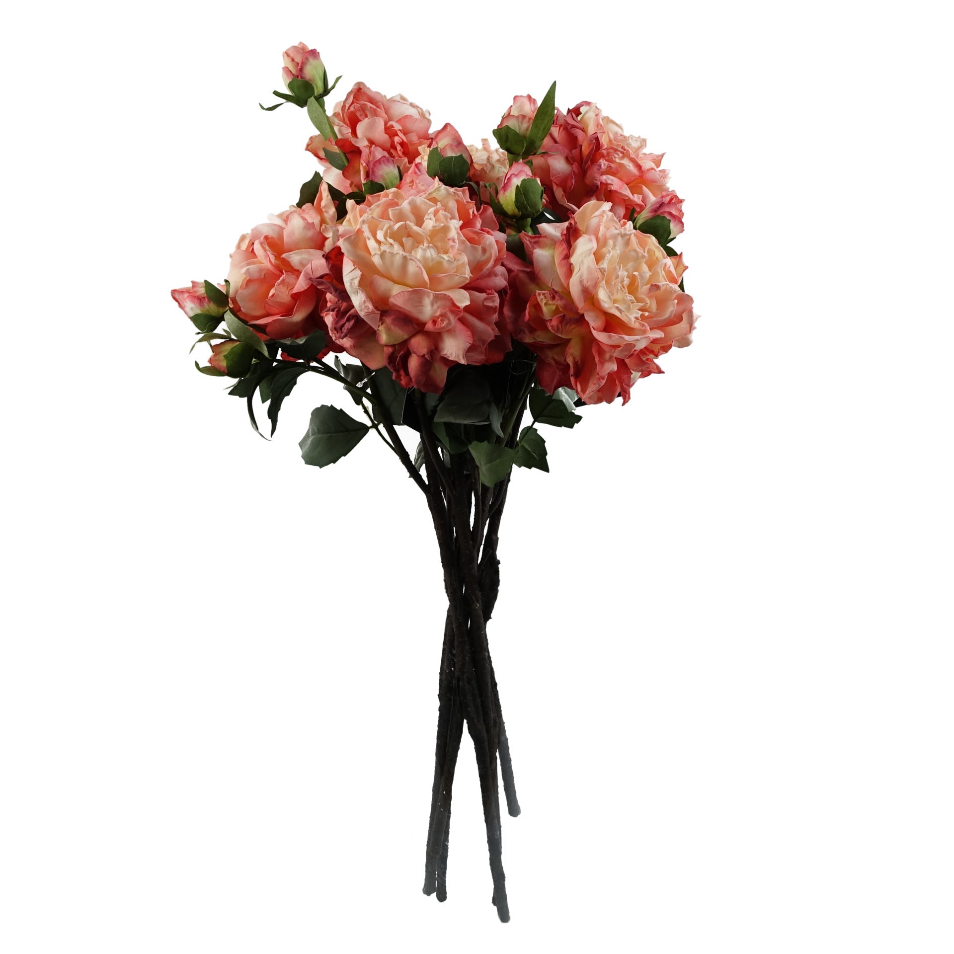 6 x 60cm Peony Artificial Flower Pink