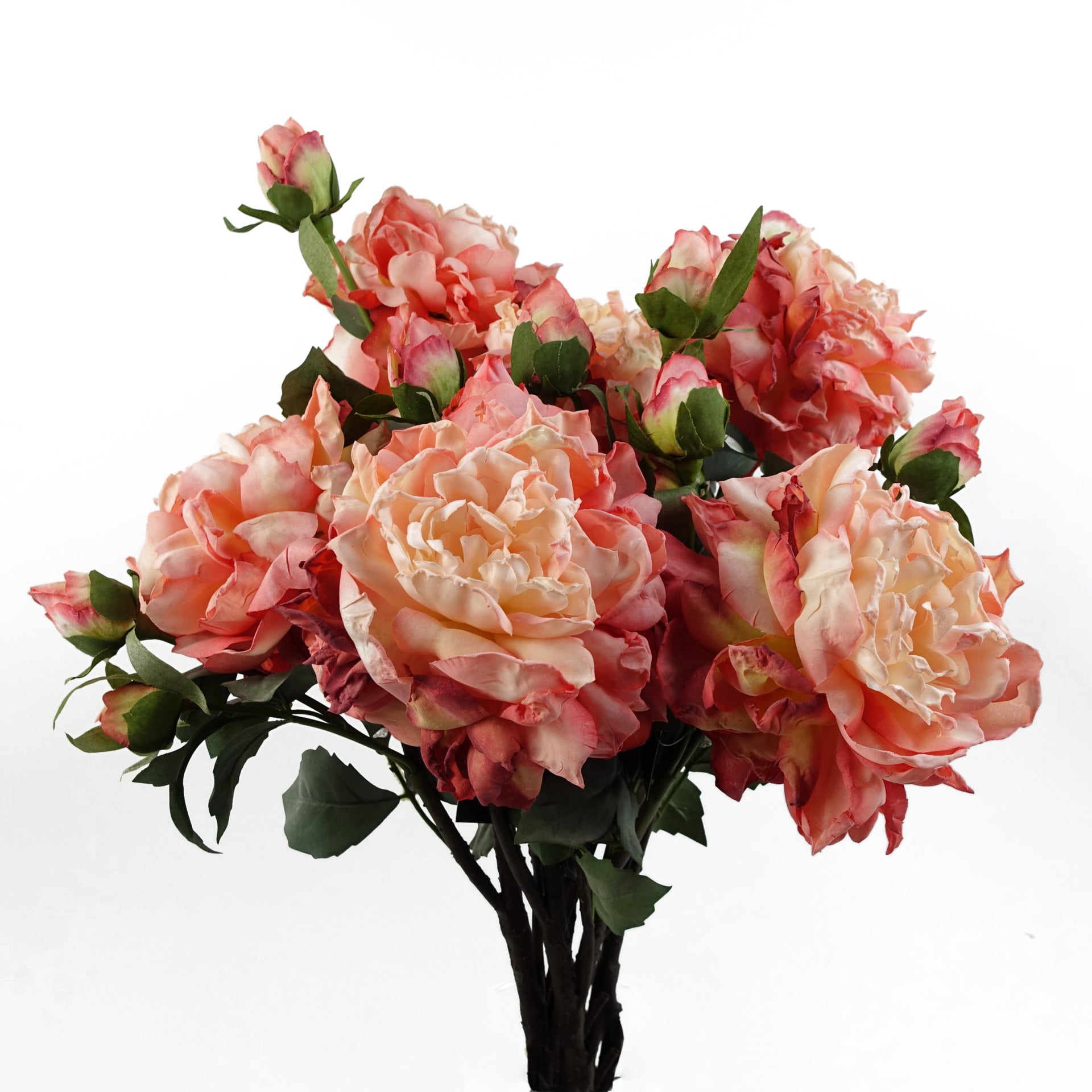6 x 60cm Peony Artificial Flower Pink