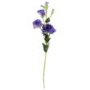 80cm Artificial Purple Wild Rose Stem - 6 Flowers