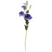80cm Artificial Purple Wild Rose Stem - 6 Flowers