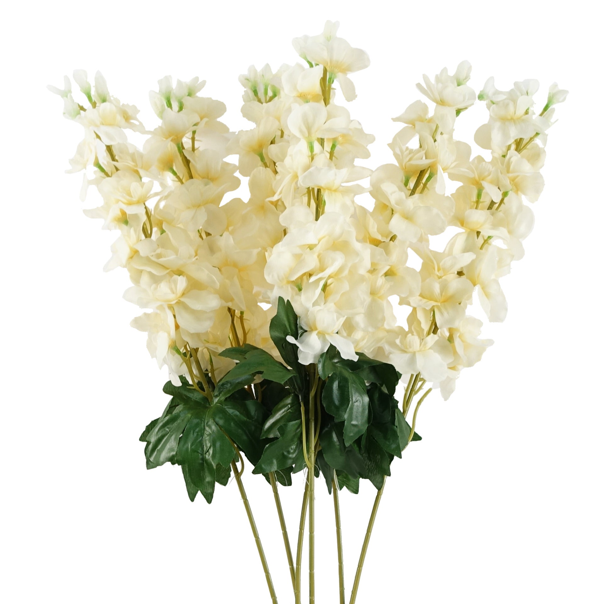 75cm Delphinium Cream Artificial Stem