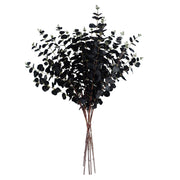 Pack of 6 x 80cm Black Eucalyptus Foliage Stem